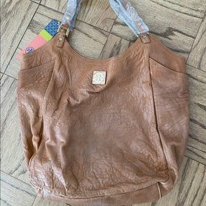 Tory Burch brown carryall